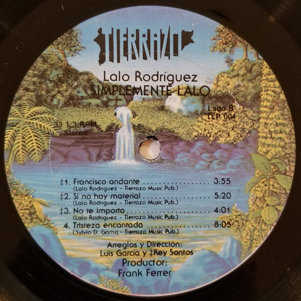 Lalo Rodriguez : Simplemente.... Lalo (LP, Album)