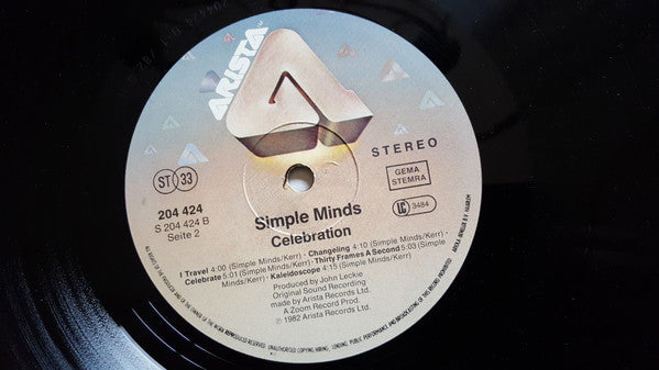 Simple Minds : Celebration (LP, Comp)