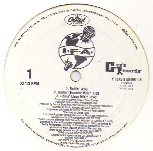 IFA (2) : Rollin' (12")