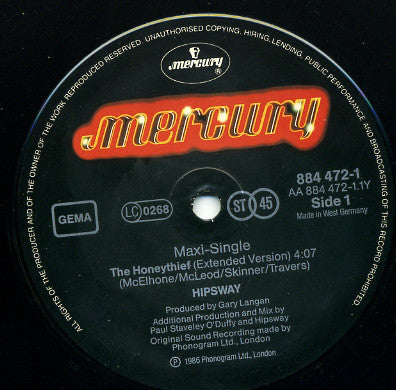 Hipsway : The Honeythief (12", Maxi)