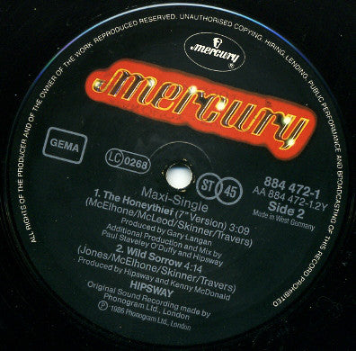 Hipsway : The Honeythief (12", Maxi)