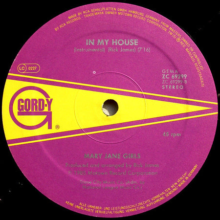 Mary Jane Girls : In My House (12", Maxi)
