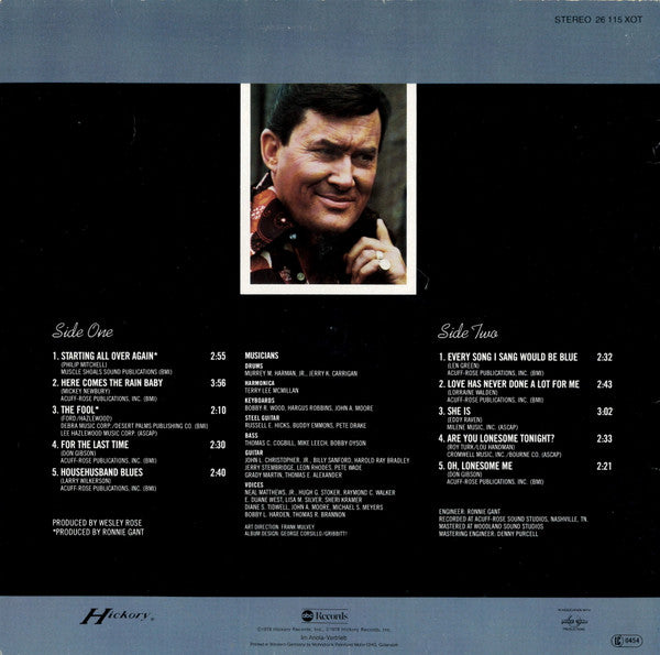 Don Gibson : Starting All Over Again (LP, Album)