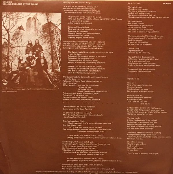 Genesis : Selling England By The Pound (LP, Album, PR )