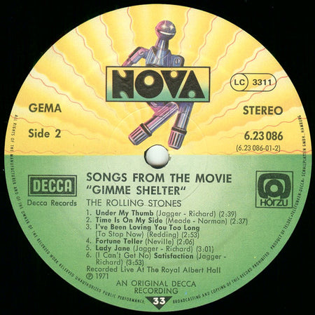 The Rolling Stones : Gimme Shelter (LP, Comp, RE, HÖR)