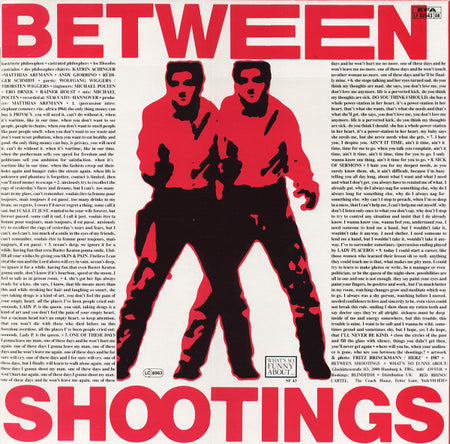 Kastrierte Philosophen : Between Shootings (LP, Album)
