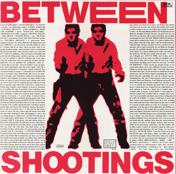Kastrierte Philosophen : Between Shootings (LP, Album)
