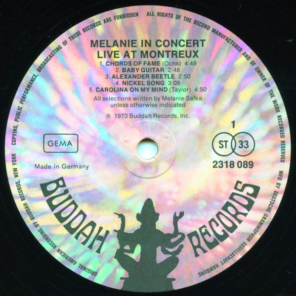 Melanie (2) : In Concert - Live At Montreux (LP, Album)