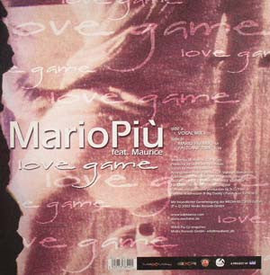 Mario Più feat. Principe Maurice : Love Game (Part One) (12")