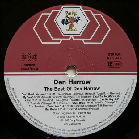 Den Harrow : The Best Of Den Harrow (LP, Comp)