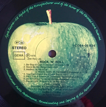 John Lennon : Rock 'N' Roll (LP, Album, RE)