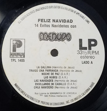 Menudo : Feliz Navidad (LP, Comp)