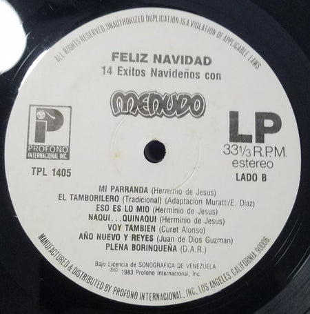 Menudo : Feliz Navidad (LP, Comp)