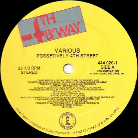 Various : Possetively 4th Street (LP, Comp)
