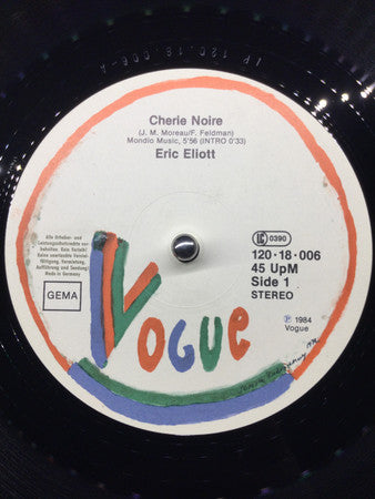 Eric Eliott : Cherie Noire / Oh Tequila (12", Maxi)