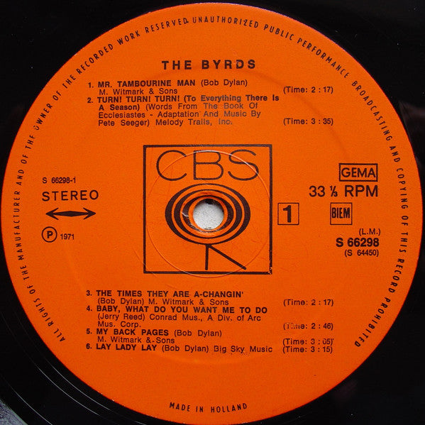 The Byrds : The Byrds (2xLP, Comp, Gat)