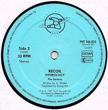Recoil : Hydrology (LP, Album)