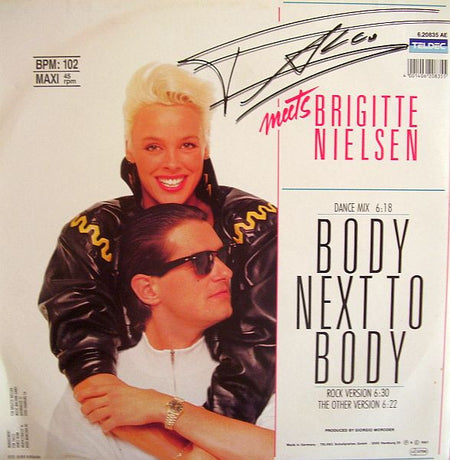 Falco Meets Brigitte Nielsen : Body Next To Body (Dance Mix) (12", Maxi)