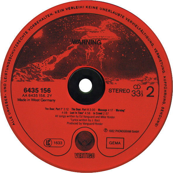 Warning (2) : Warning (LP, Album, Red)