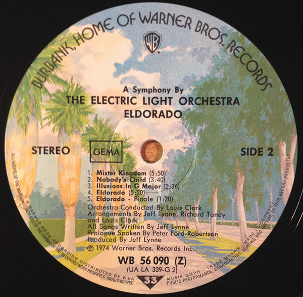 Electric Light Orchestra : Eldorado - A Symphony By The Electric Light Orchestra (LP, Album)