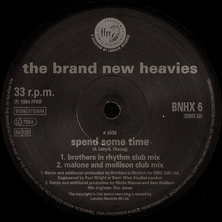 The Brand New Heavies : Spend Some Time (12")