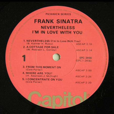 Frank Sinatra : Nevertheless I'm In Love With You (LP, Comp, RE)