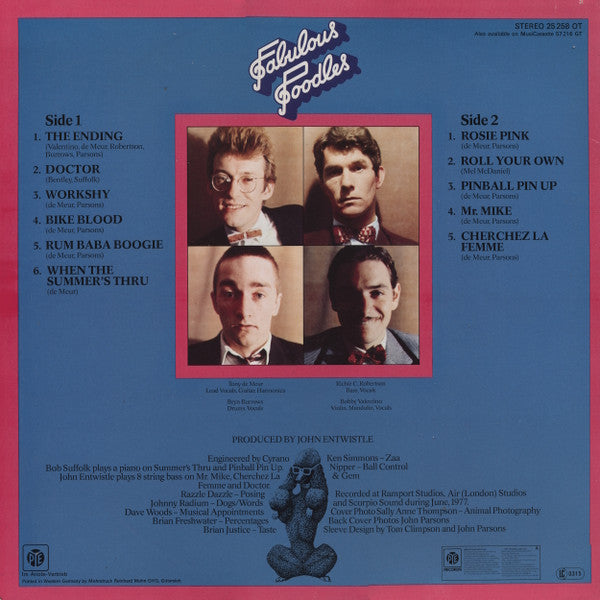 Fabulous Poodles : Fabulous Poodles (LP, Album)