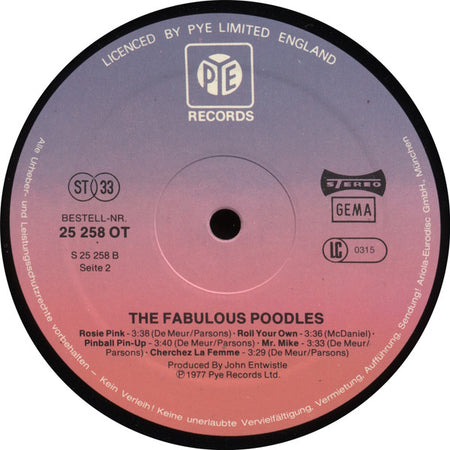 Fabulous Poodles : Fabulous Poodles (LP, Album)