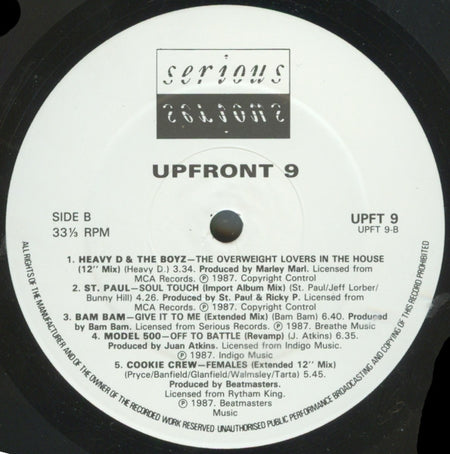 Various : Upfront 9 - A Sign Of The Times (2xLP, Comp)