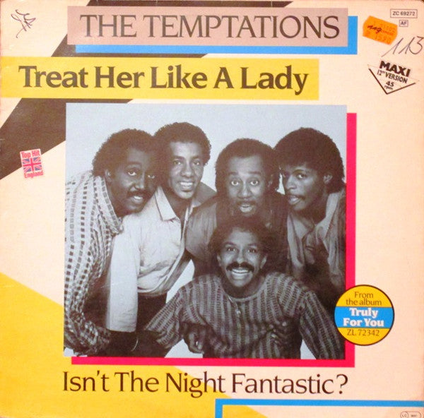 The Temptations : Treat Her Like A Lady (12", Maxi)