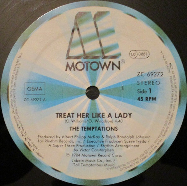 The Temptations : Treat Her Like A Lady (12", Maxi)