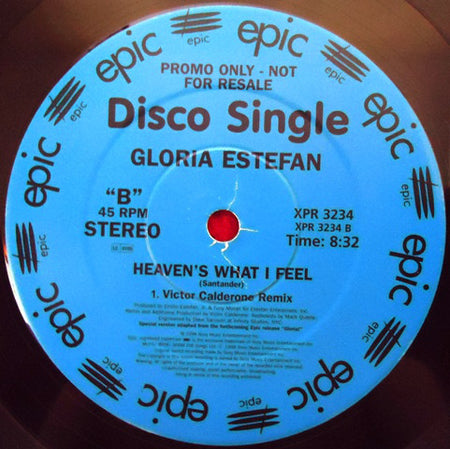 Gloria Estefan : Heaven's What I Feel (12", Single, Promo)