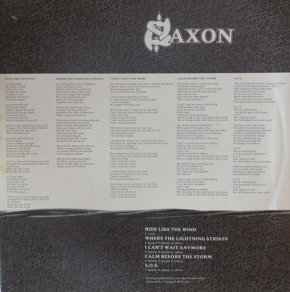 Saxon : Destiny (LP, Album)