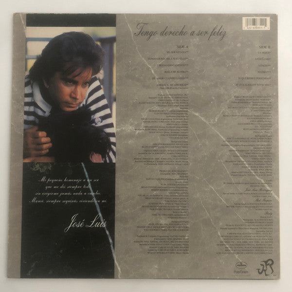 José Luis Rodríguez : Tengo Derecho A Ser Feliz (LP, Album)
