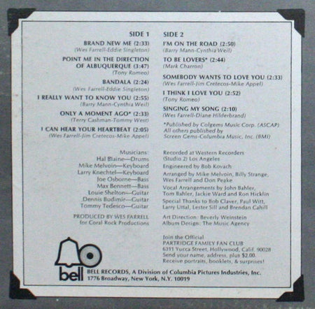 The Partridge Family : The Partridge Family Album (LP, Album, Bes)