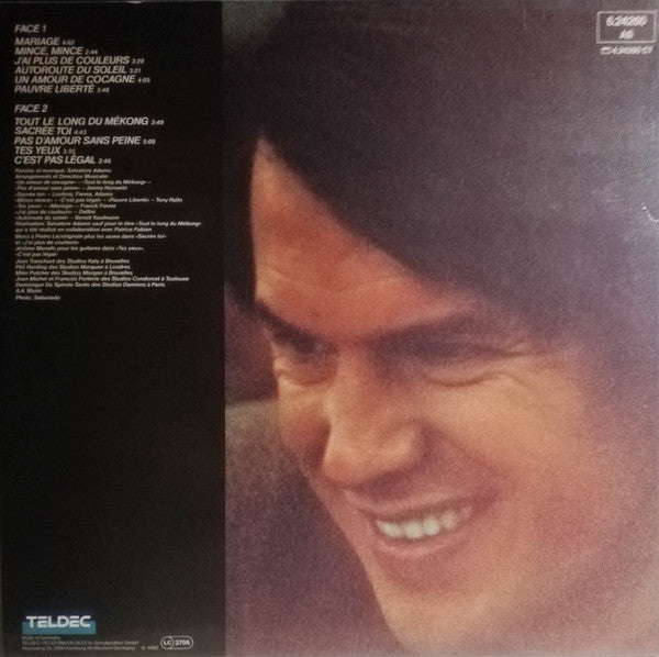 Adamo : Pauvre Liberté... (LP, Album)