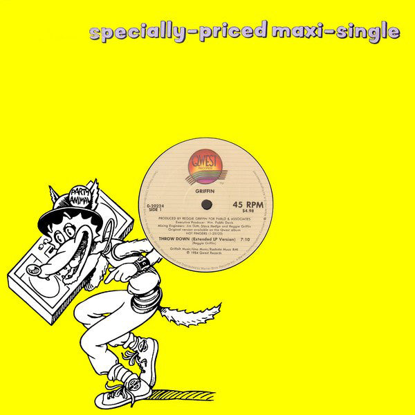 Reggie Griffin : Throw Down (12", Maxi)