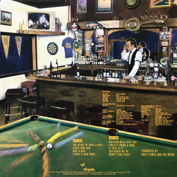 Huey Lewis & The News : Sports (LP, Album, RE)