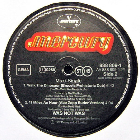 Was (Not Was) : Walk The Dinosaur (12", Maxi)