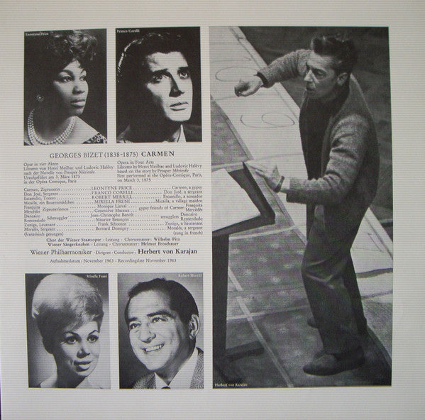Georges Bizet / Leontyne Price / Franco Corelli / Robert Merrill / Mirella Freni / Herbert Von Karajan / Wiener Philharmoniker / Wiener Staatsopernchor, Die Wiener Sängerknaben : Carmen (3xLP + Box)