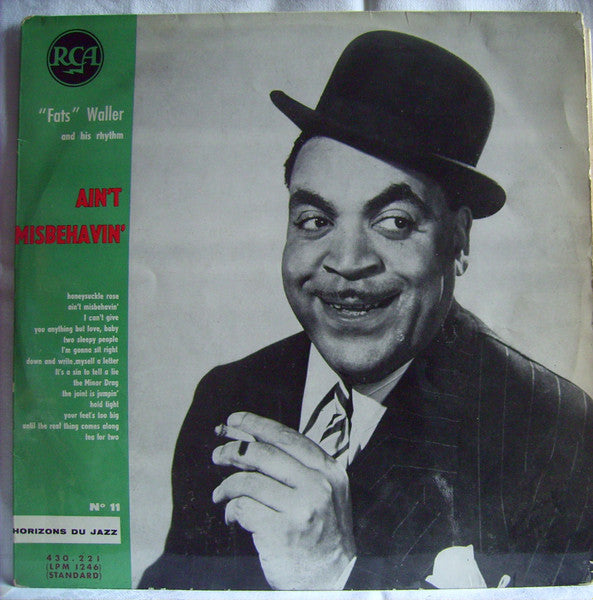 Fats Waller & His Rhythm : Ain't Misbehavin' (LP, Comp, Mono)