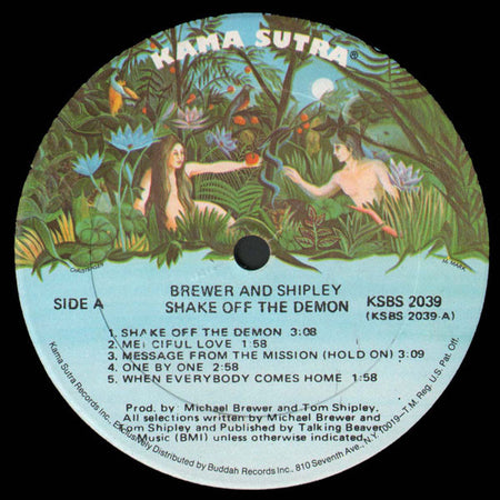 Brewer And Shipley : Shake Off The Demon (LP, Album, RE, Son)