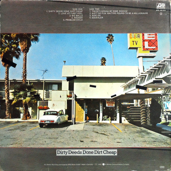 AC/DC : Dirty Deeds Done Dirt Cheap (LP, Album)