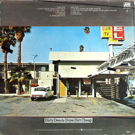 AC/DC : Dirty Deeds Done Dirt Cheap (LP, Album)