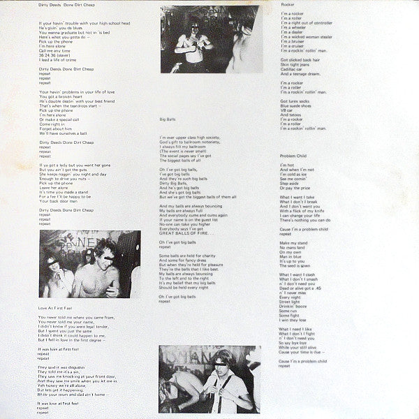 AC/DC : Dirty Deeds Done Dirt Cheap (LP, Album)