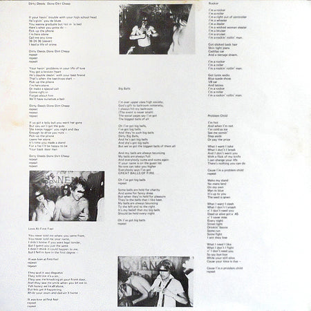 AC/DC : Dirty Deeds Done Dirt Cheap (LP, Album)