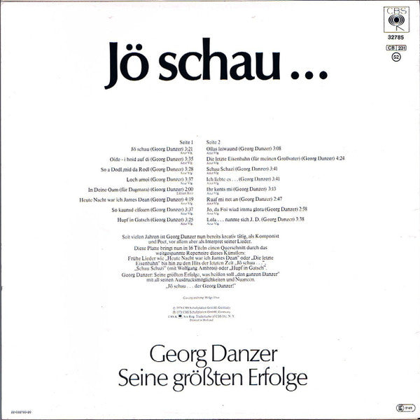 Georg Danzer : Jö Schau... (LP, Comp, RE)