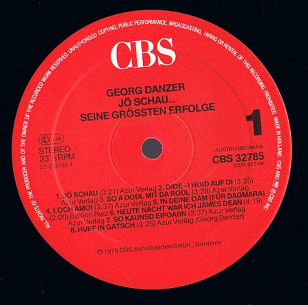 Georg Danzer : Jö Schau... (LP, Comp, RE)