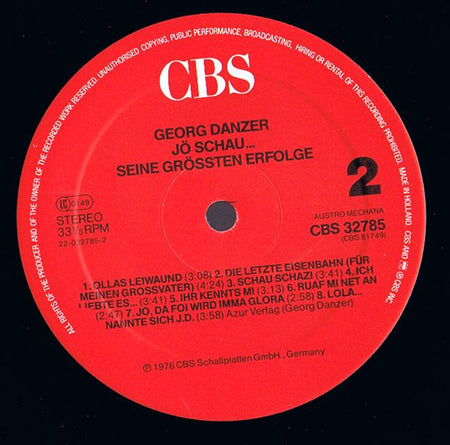 Georg Danzer : Jö Schau... (LP, Comp, RE)