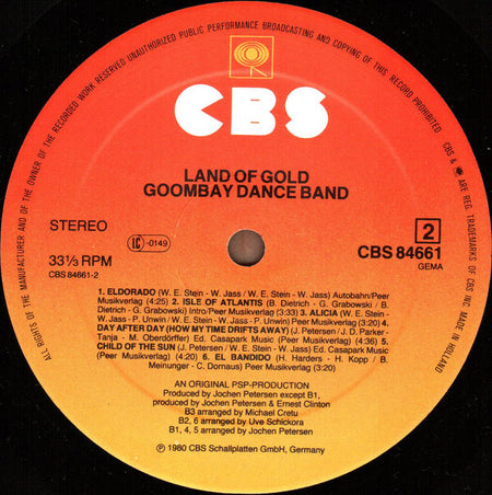 Goombay Dance Band : Land Of Gold (LP, Album)